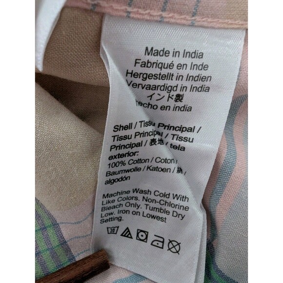 J Crew Men's Shirt Small Pastel Blue Summer Plaid Long Sleeve Button Down #40732 - Picture 11 of 13